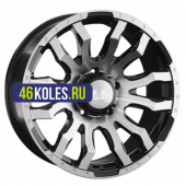LS 9x20/6x139,7 ET20 D106,1 1294 BKF (конус, Колпак+лого)