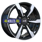 LS 7,5x17/6x139,7 ET30 D106,1 1301 BKF (конус, Колпак+лого)