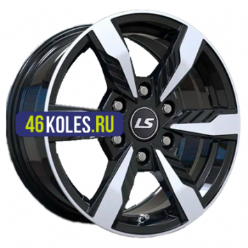 LS 7,5x17/6x139,7 ET30 D106,1 1301 BKF (конус, Колпак+лого)