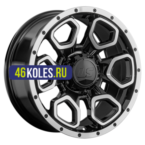 LS 9x18/5x150 ET30 D110,1 1345 BKF (конус, Колпак+лого)