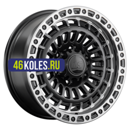LS 8,5x17/6x139,7 ET25 D100,1 1348 BKSL (конус, Колпак+лого)