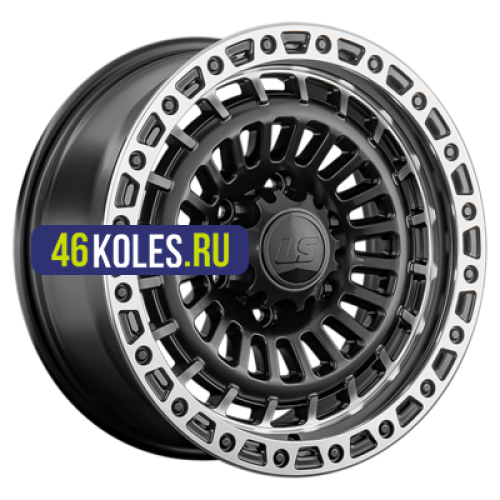 LS 8,5x17/6x139,7 ET25 D100,1 1348 BKSL (конус, Колпак+лого)