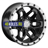 LS 9x17/6x139,7 ET15 D106,1 1350 BKL (конус, Колпак+лого)