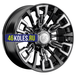 LS 8x17/6x139,7 ET-15 D106,1 1363 BKF (конус, Колпак+лого)