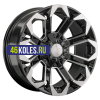 LS 9x17/6x139,7 ET20 D106,1 1366 BKF (конус, Колпак+лого)
