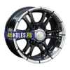 LS 8x16/6x139,7 ET10 D107,1 161 BKL (конус, Колпак+лого)