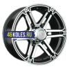 LS 8x17/6x139,7 ET10 D110,5 473 BKF (конус, Колпак+лого)