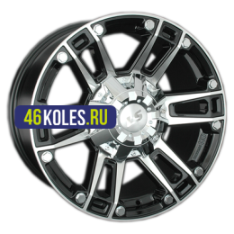 LS 8x17/6x139,7 ET25 D106,1 558 BKF (конус, Колпак+лого)