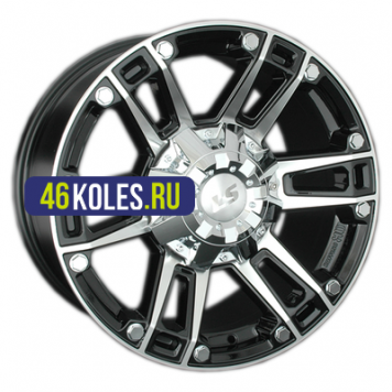 LS 8x17/6x139,7 ET30 D100,1 558 BKF (конус, Колпак+лого)