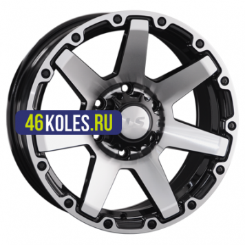 LS 8x17/6x139,7 ET20 D106,1 874 BKF (конус, Колпак+лого)