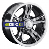 LS 7x15/5x139,7 ET-10 D108,5 883 BKF (конус, Колпак+лого)