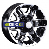 LS 6,5x15/6x139,7 ET0 D106,1 894 BKF (конус, Колпак+лого)