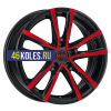 MAK 7x17/5x114,3 ET40 D76 Milano Black Red Face