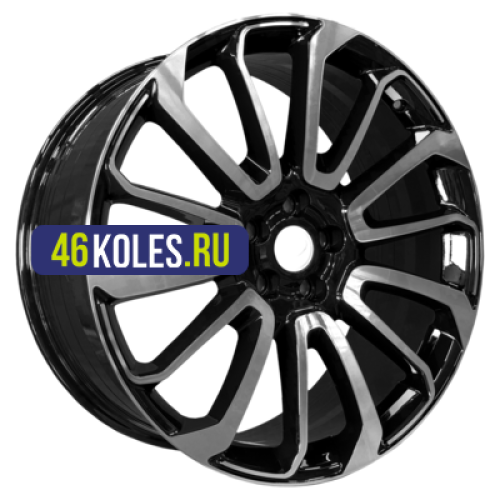 PDW 9,5x22/5x120 ET45 D72,56 7013 Gloss Black Machine Face (PDW)