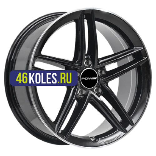 PDW 7,5x18/5x112 ET35 D66,56 FF2127 Gloss Black Machine Edge (PDW)