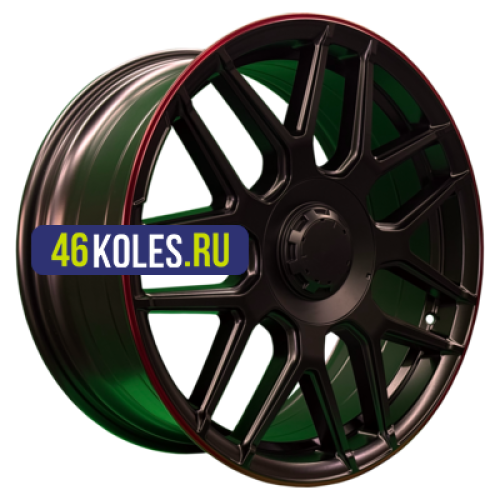 PDW 8,5x19/5x130 ET38 D66,6 L5424 Satin Black Red Lip (PDW)