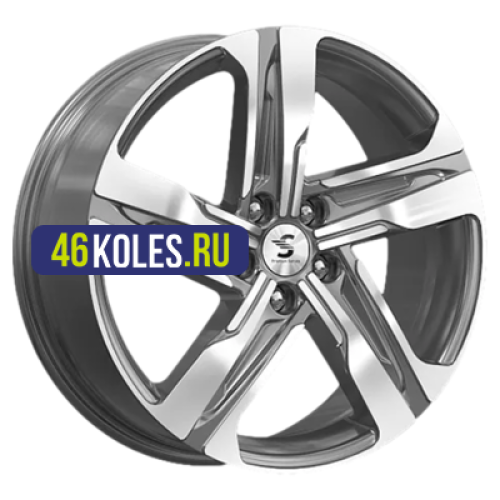 Premium Series 7,5x19/5x114,3 ET50 D67,1 КР004 (Sportage) Diamond Gloss Graphite
