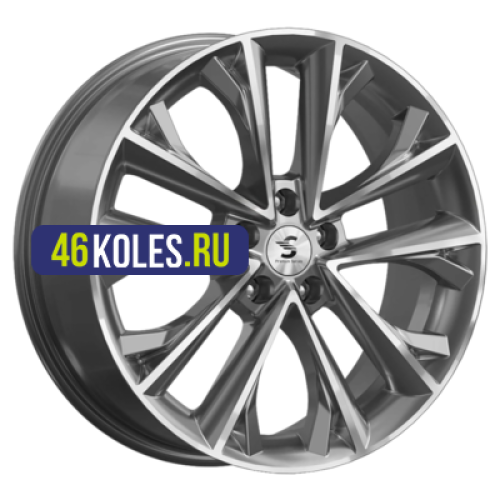 Premium Series 7x18/5x112 ET43 D57,1 КР012 (Tiguan) Diamond Gloss Graphite