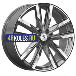 Premium Series 8x20/5x108 ET46 D63,35 КР014 (Geely Tugella) Diamond Gloss Graphite