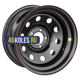 Off-Road Wheels 8x18/5x127 ET30 D75 Jeep Черный (треугольник мелкий)