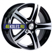 СКАД 8x18/5x120 ET35 D72,6 Sakura (КЛ146) Black Glossy Polished