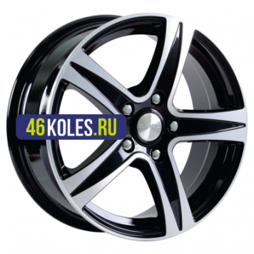СКАД 8x18/5x120 ET35 D72,6 Sakura (КЛ146) Black Glossy Polished
