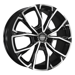 Khomen Wheels  KHW1907 (Chery Tiggo 8/8 Pro)  7,5\R19 5*108 ET47  d60,1  Black-FP  [KHW190703BLF]  <С>  Fb max 680 kg