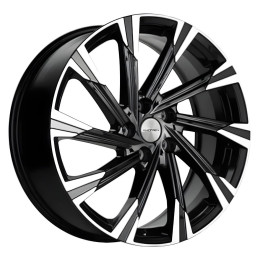 Khomen Wheels  KHW1901 (Chery Tiggo 7 Pro)  7,5\R19 5*108 ET33  d60,1  Black-FP  [KHW190117BLF]  <С>  Fb max 640 kg