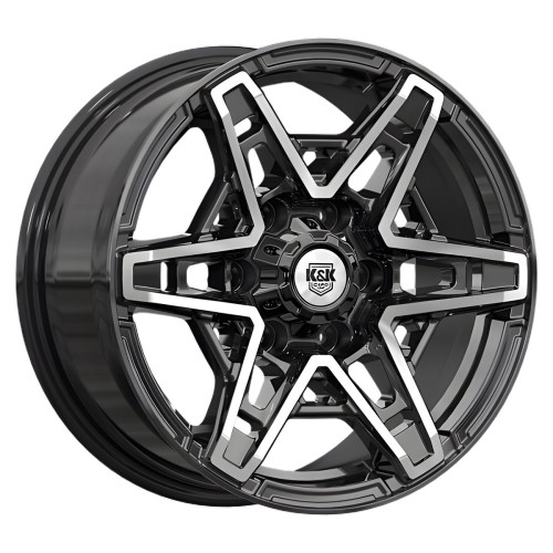 КиК  Блэкберн (КС1129)  8,0\R17 6*139,7 ET36  d67,1  Алмаз черный  [83037]  <Ш> Fb max 950 kg