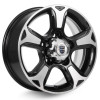 КиК  Атлант (КС757)  7,0\R16 5*139,7 ET35  d98,5  Алмаз черный  [71493]  Fb max 950 kg
