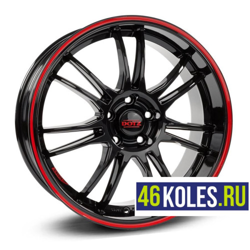 Dotz R19 / 8J PCD 5x112 ЕТ 45 ЦО 70.1 Shift pinstripe red